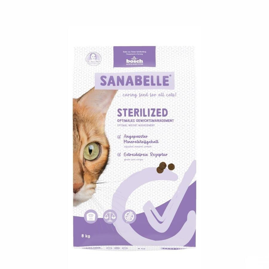 Sanabelle Kısırlaştırılmış Yetişkin Kedi Maması 8 KG | SRC: Barcode: 4015598025423